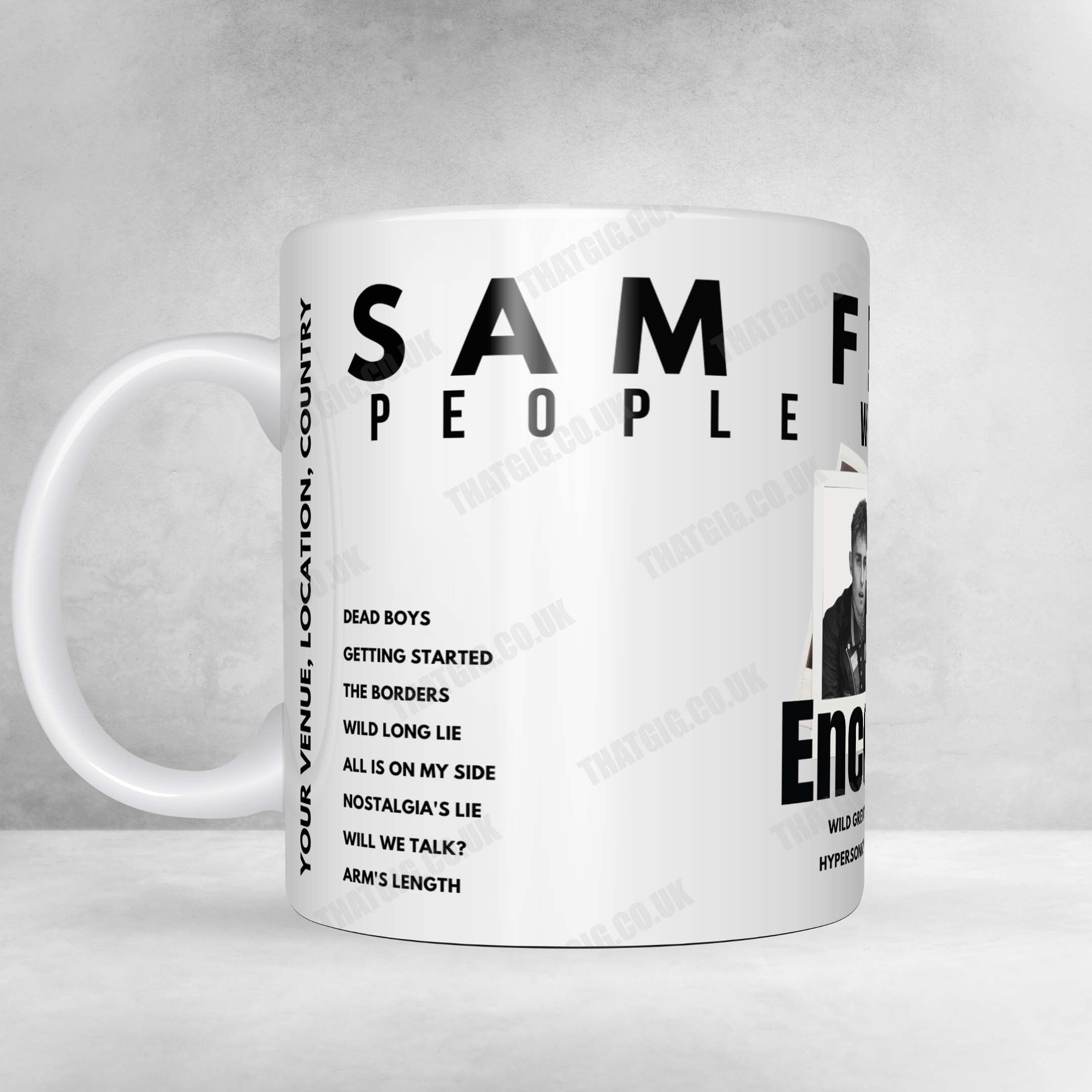 Sam Fender Setlist Mug - O2 Academy Brixton, London - March 2nd, 2022