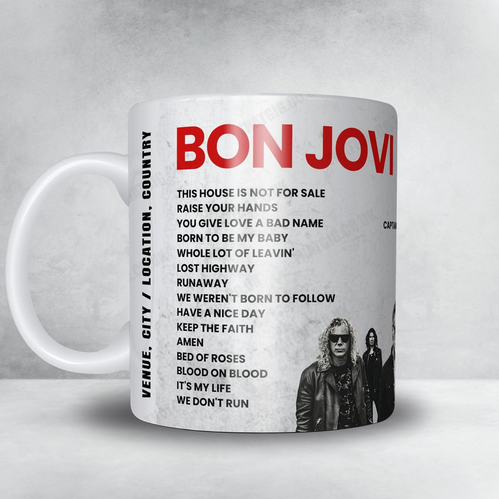 Bon Jovi Setlist Poster - Viejas Arena, San Diego - March 5th, 2017