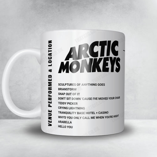 Arctic Monkeys Setlist Mug - Port of Burgas, Burgas - August 12th, 2022 | Setlist Mug | Inspired Creative Gifts