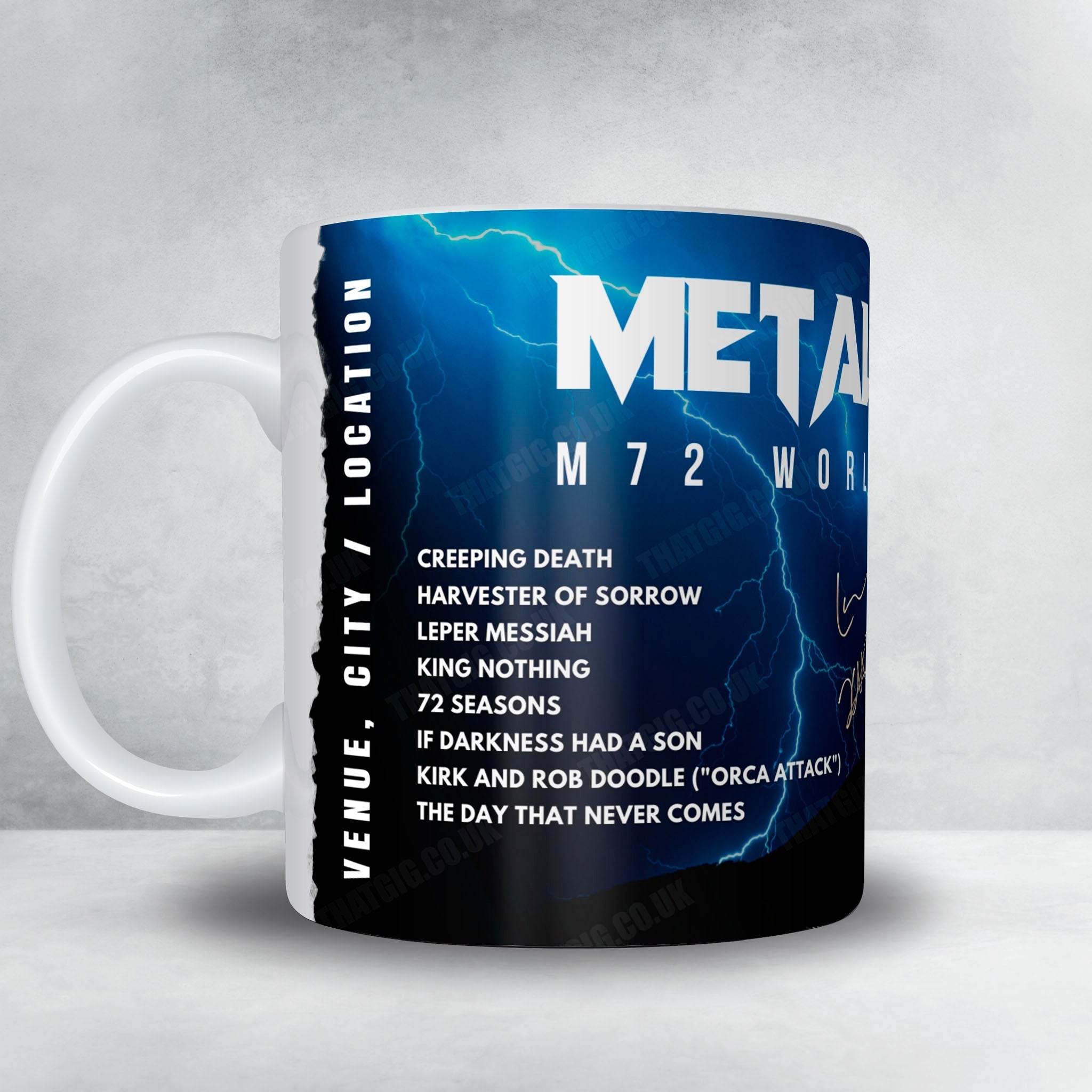 Metallica Setlist Mug - Volksparkstadion, Hamburg - May 28th, 2023