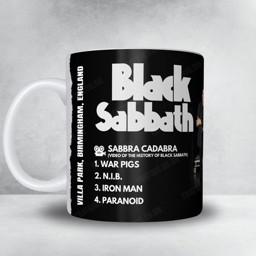 Black Sabbath Setlist Mug - Back to the Beginning - Villa Park, Birmingham - July 5th, 2025 | Setlist Mug | Inspired Creative Gifts
