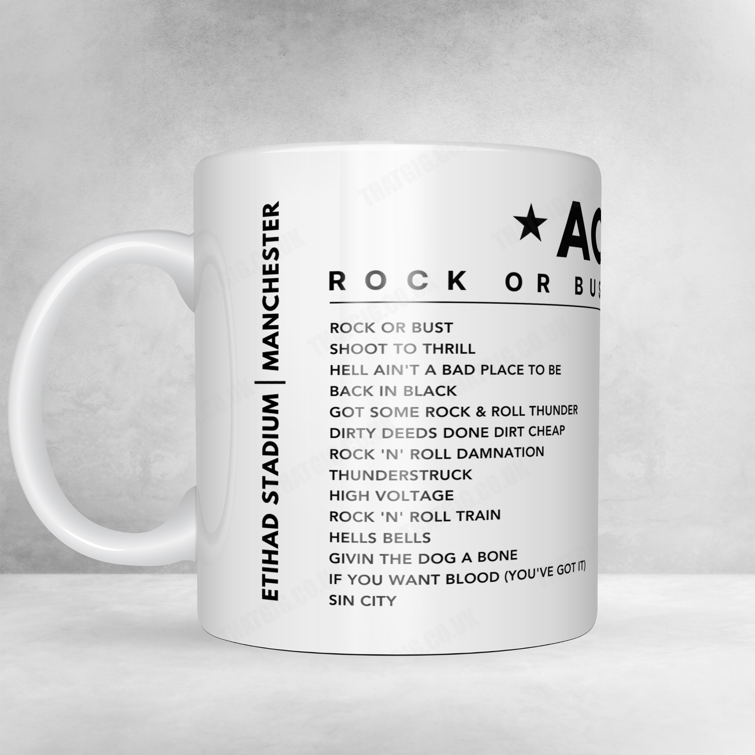 AC/DC Setlist Poster - New Orleans Arena, New Orleans - October 28th, 2009