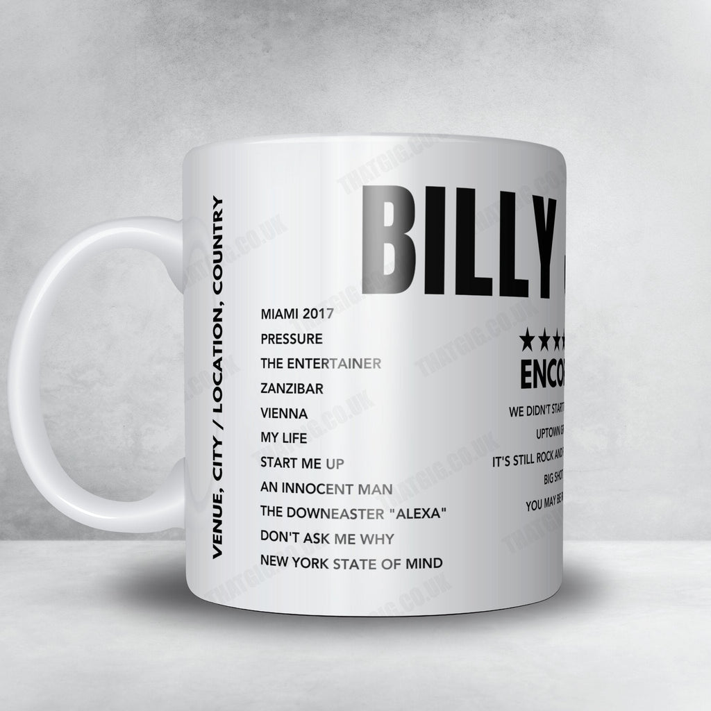 Billy Joel Setlist Mug - Madison Square Garden - January 11th, 2024