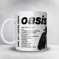 Oasis Setlist Mug - Vorst Nationaal / Forest National, Vorst / Forest - January 13th, 2009