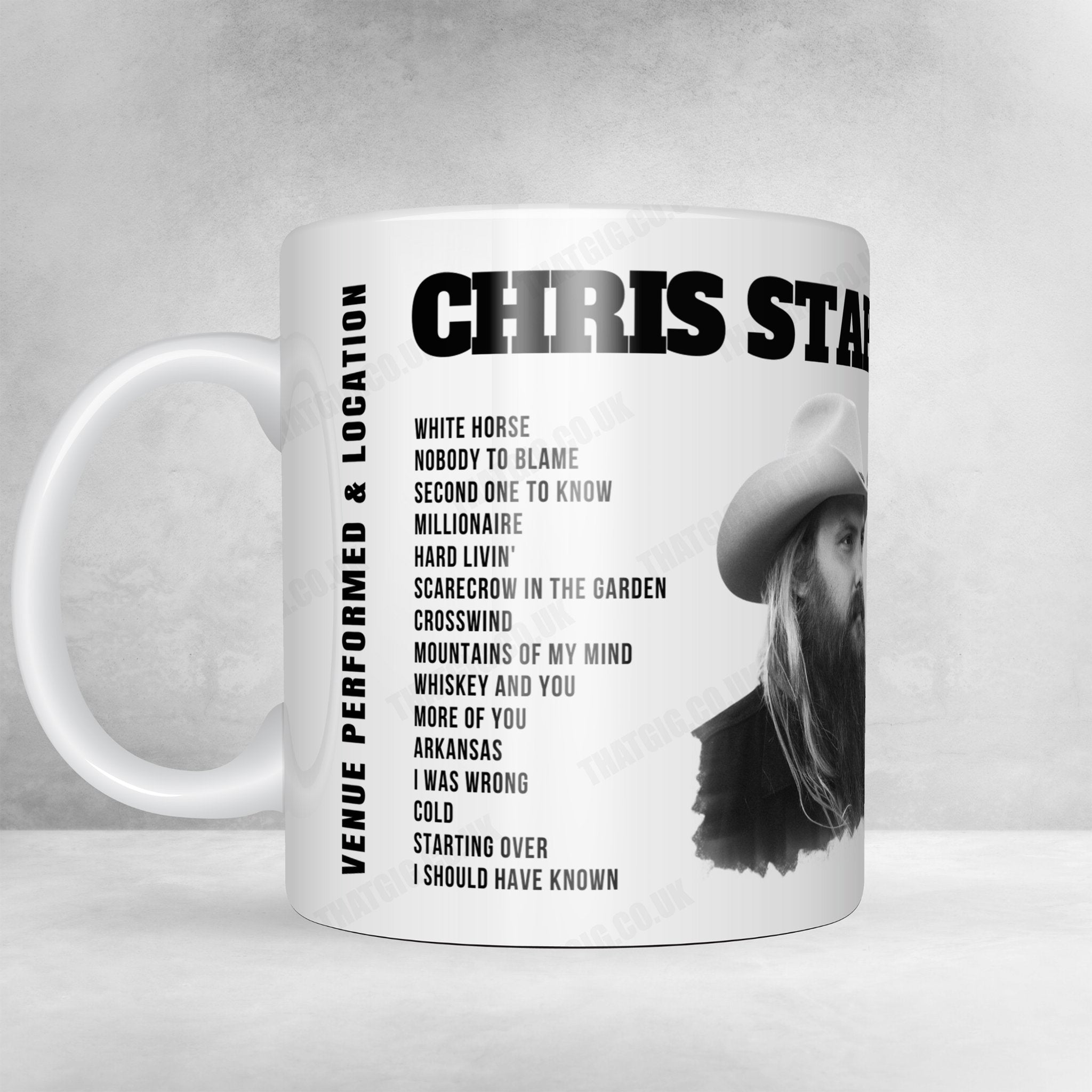 Chris Stapleton Setlist Mug - Alerus Center, Grand Forks - October 6th, 2022