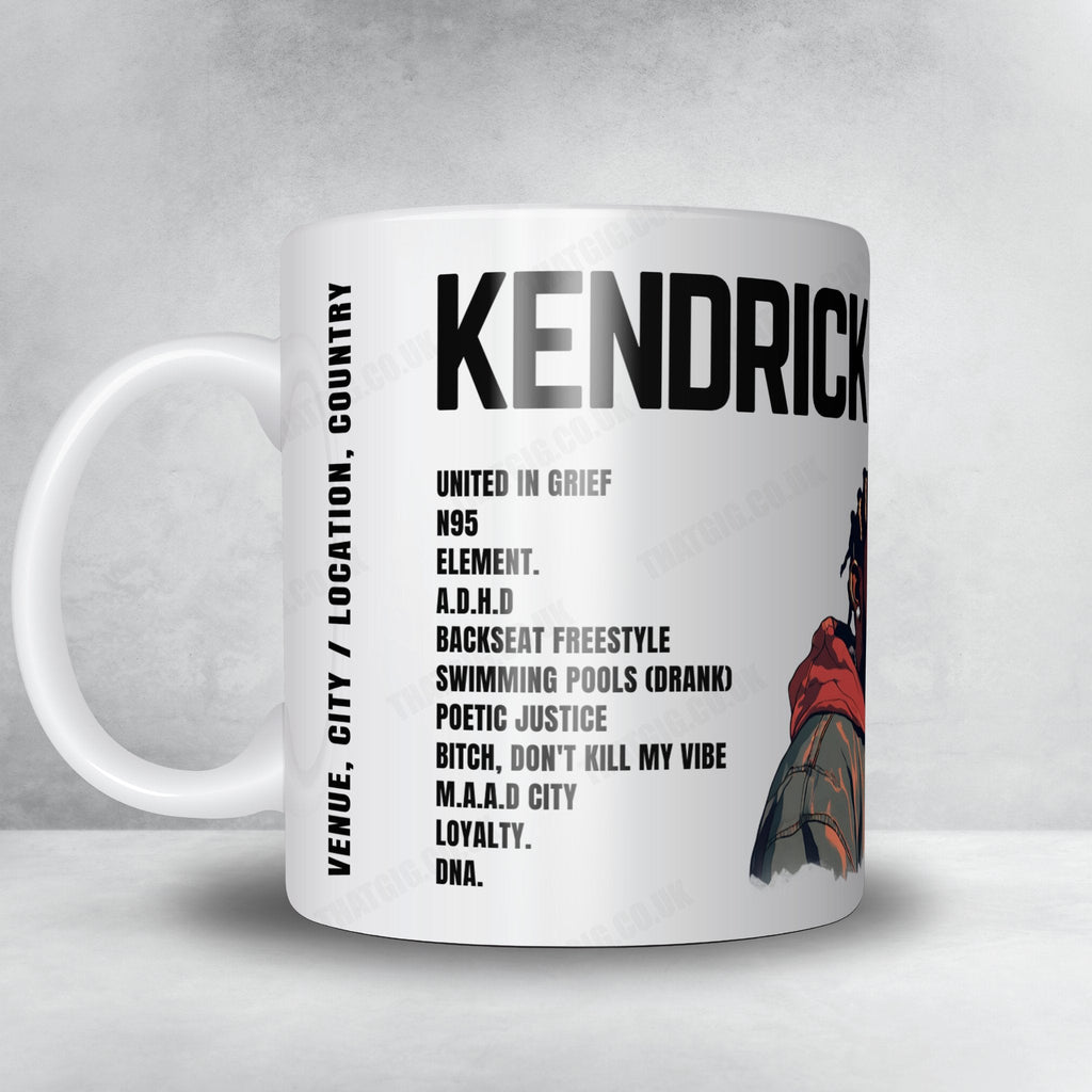 Kendrick Lamar Setlist Poster - Parc del Fòrum, Barcelona - June 2nd, 2023