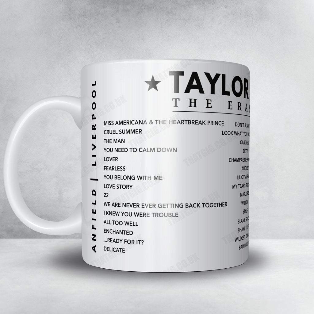 Taylor Swift Setlist Poster - Anfield, Liverpool, 14th June 2024