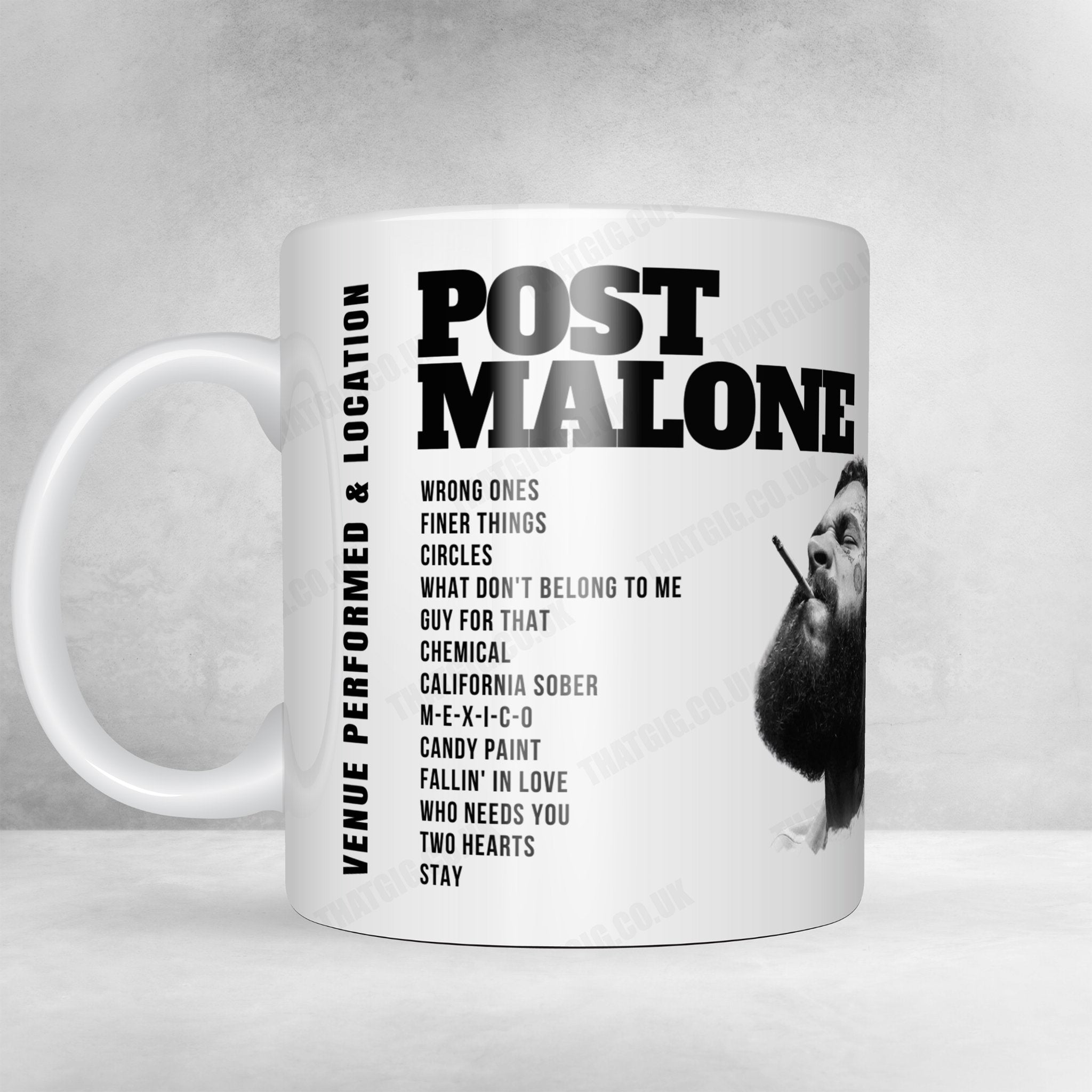 Post Malone Setlist Poster - Maine Savings Amphitheater, USA - September 16th, 2024