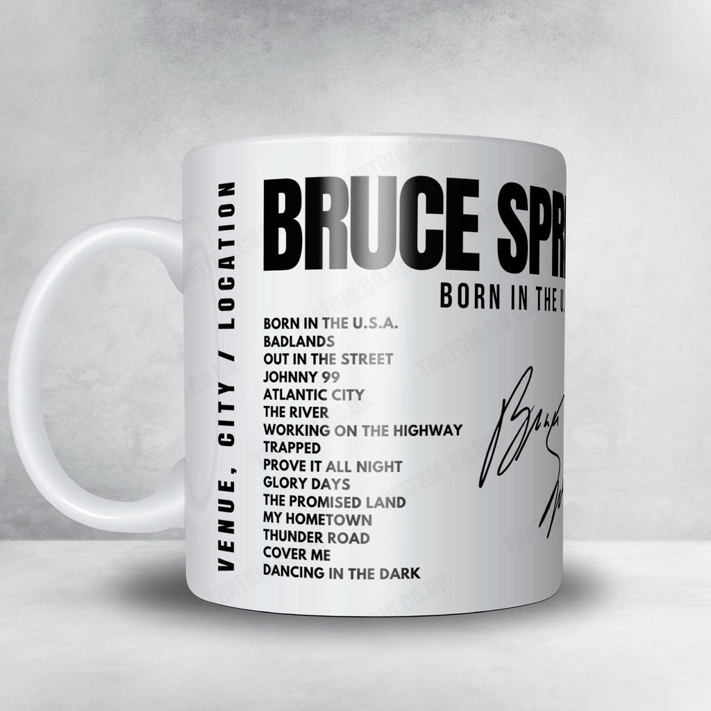 Bruce Springsteen Setlist Mug - Birmingham-Jefferson Civic Center Coliseum, Birmingham - December 6th, 1984