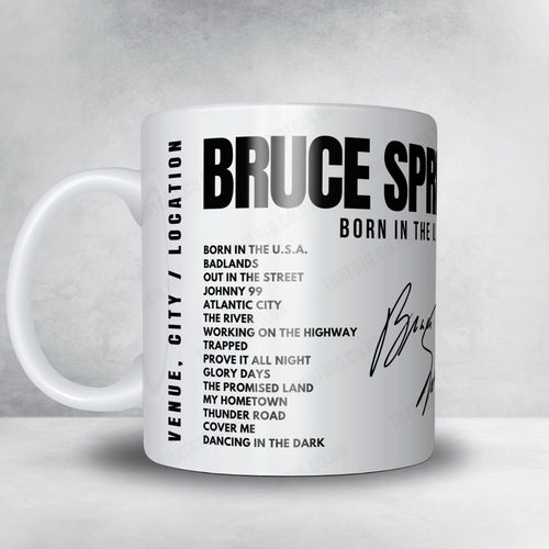 Bruce Springsteen Setlist Mug - Birmingham-Jefferson Civic Center Coliseum, Birmingham - December 6th, 1984 | Setlist Mug | Inspired Creative Gifts