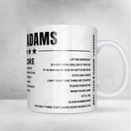 Bryan Adams Setlist Mug - Festhalle, Frankfurt - October 8th, 2024