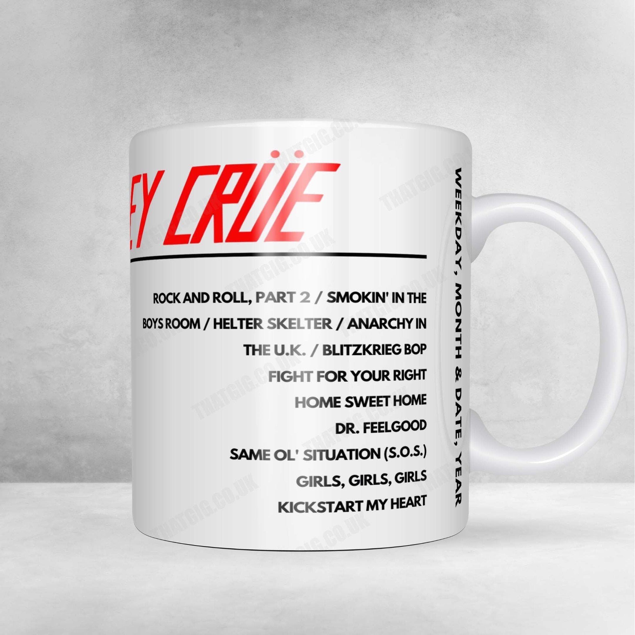 Mötley Crüe Setlist Poster - The Underworld, London - June 30th, 2023