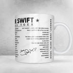 Taylor Swift Setlist Mug - Aviva Stadium, Dublin - June 30th, 2024