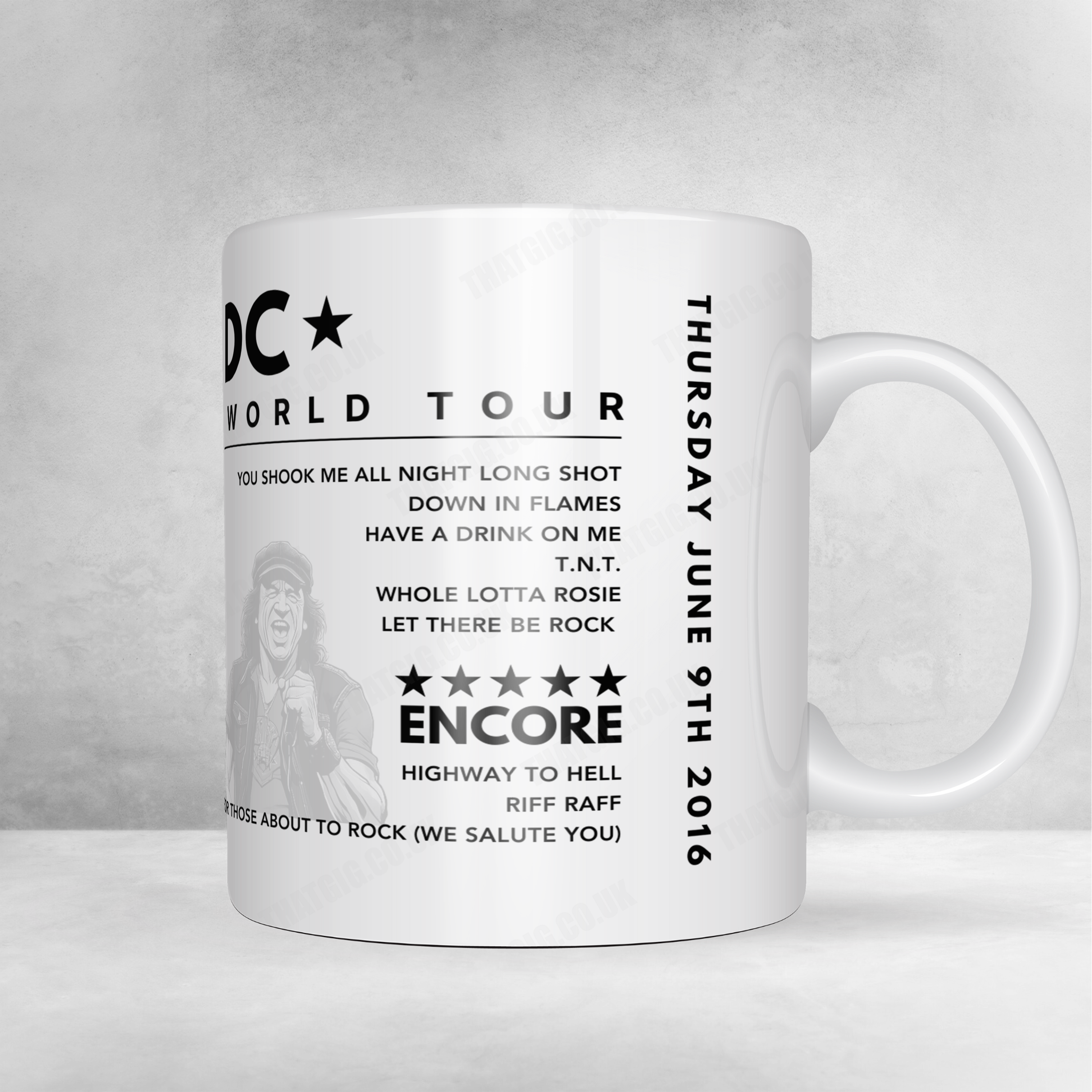 AC/DC Setlist Poster - New Orleans Arena, New Orleans - October 28th, 2009