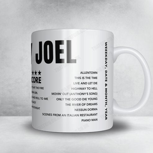 Billy Joel Setlist Mug - Madison Square Garden - January 11th, 2024