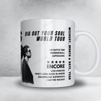 Oasis Setlist Mug - Vorst Nationaal / Forest National, Vorst / Forest - January 13th, 2009