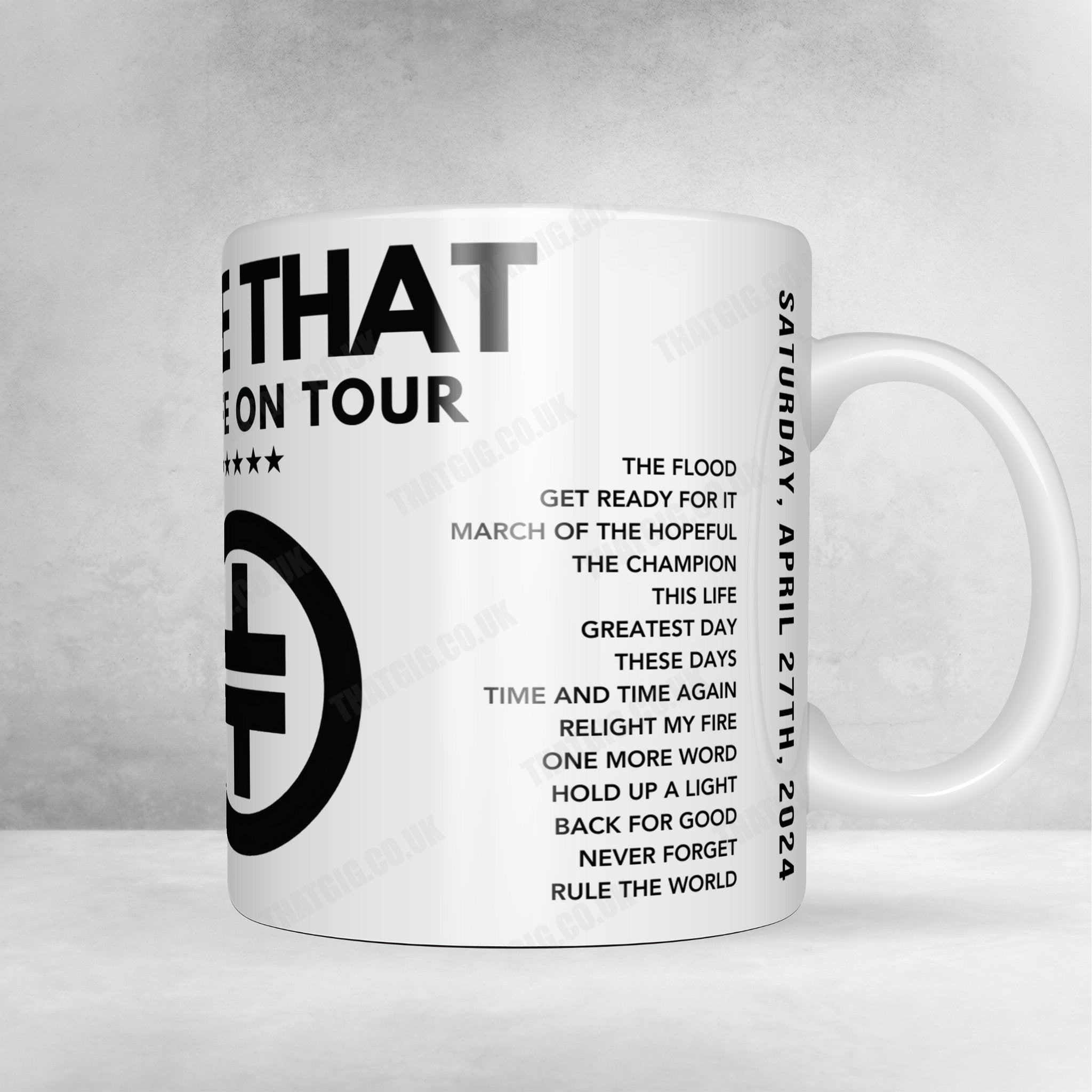 Take That Setlist Poster - Winfield House - June 24th, 2024