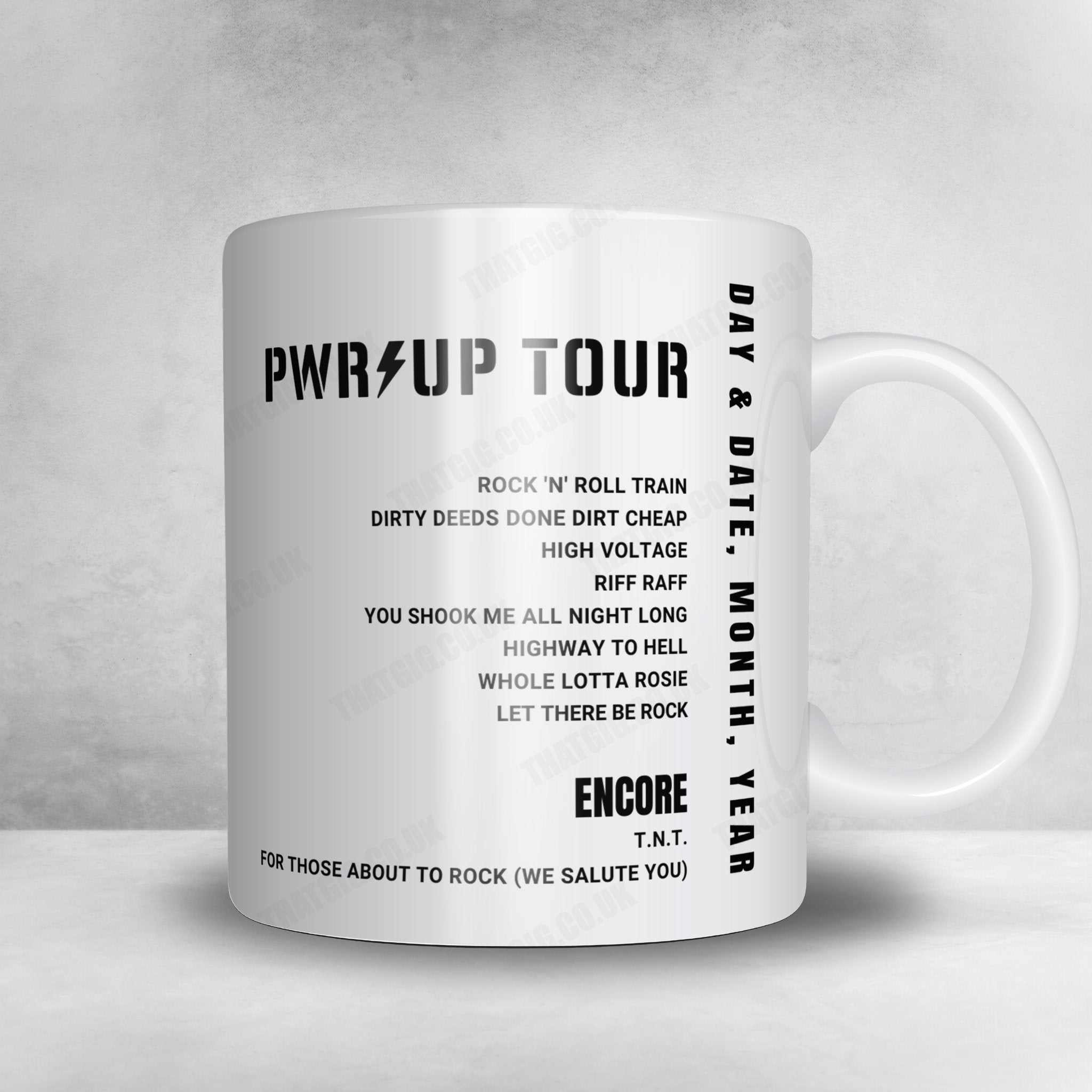 AC/DC Setlist Mug - Croke Park, Dublin - August 17th, 2024