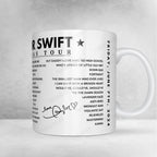 Taylor Swift Setlist Mug - Scottish Gas Murrayfield Stadium, Edinburgh - June 7th, 2024