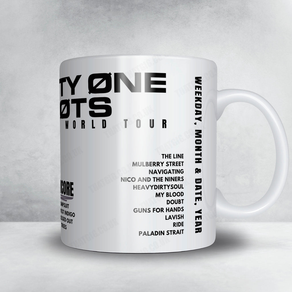 twenty one pilots Setlist Mug - Footprint Center, Phoenix - August 30th, 2024
