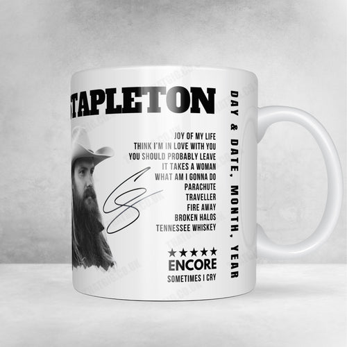 Chris Stapleton Setlist Mug - Alerus Center, Grand Forks - October 6th, 2022 | Setlist Mug | Inspired Creative Gifts