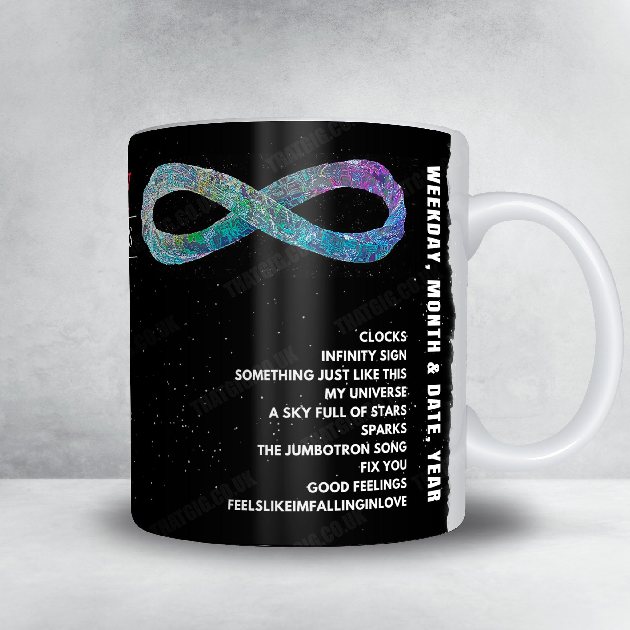 Coldplay Setlist Mug - Eden Park, Auckland - November 16th, 2024