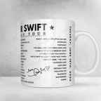 Taylor Swift Setlist Mug - Principality Stadium, Cardiff, Wales - June 18th, 2024