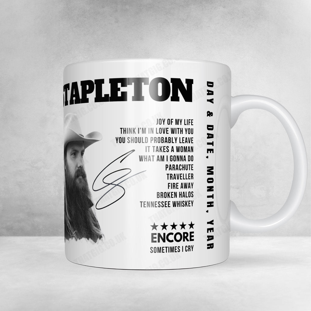 Chris Stapleton Setlist Mug - Spark Arena, Auckland - March 8th, 2025