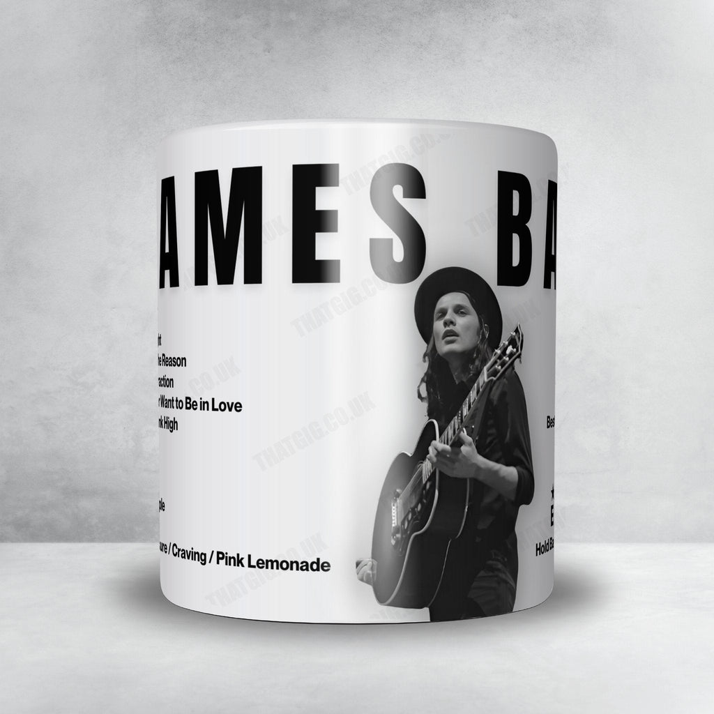 James Bay Setlist Mug - The Lawn at CAS, Columbus - August 28th, 2022