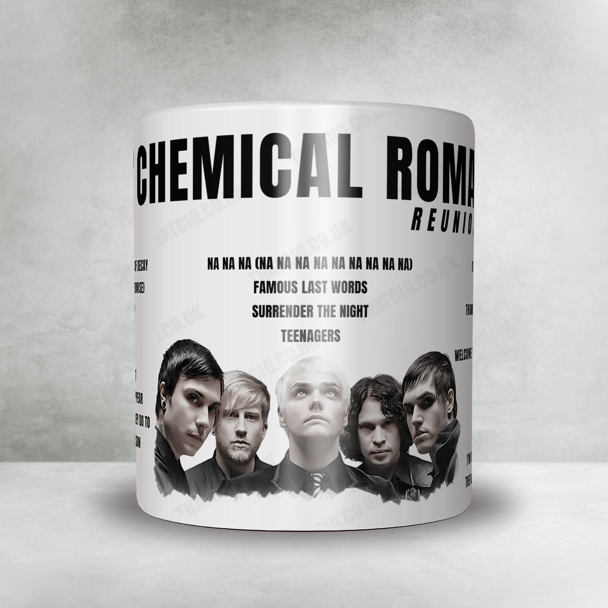 My Chemical Romance Setlist Mug - Royal Hospital Kilmainham, Dublin - May 24th, 2022