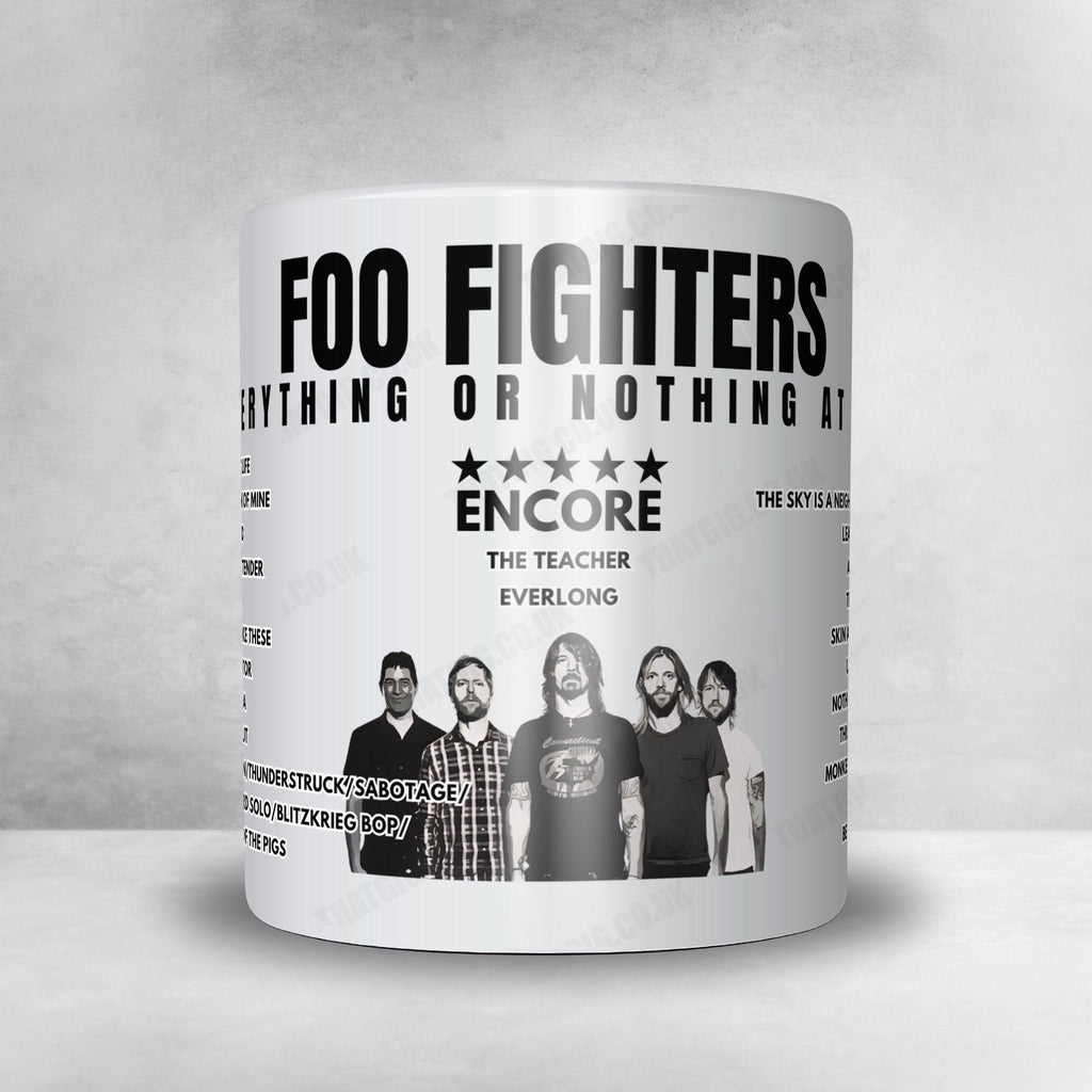Foo Fighters Setlist Mug - BMO Stadium, Los Angeles - August 11th, 2024
