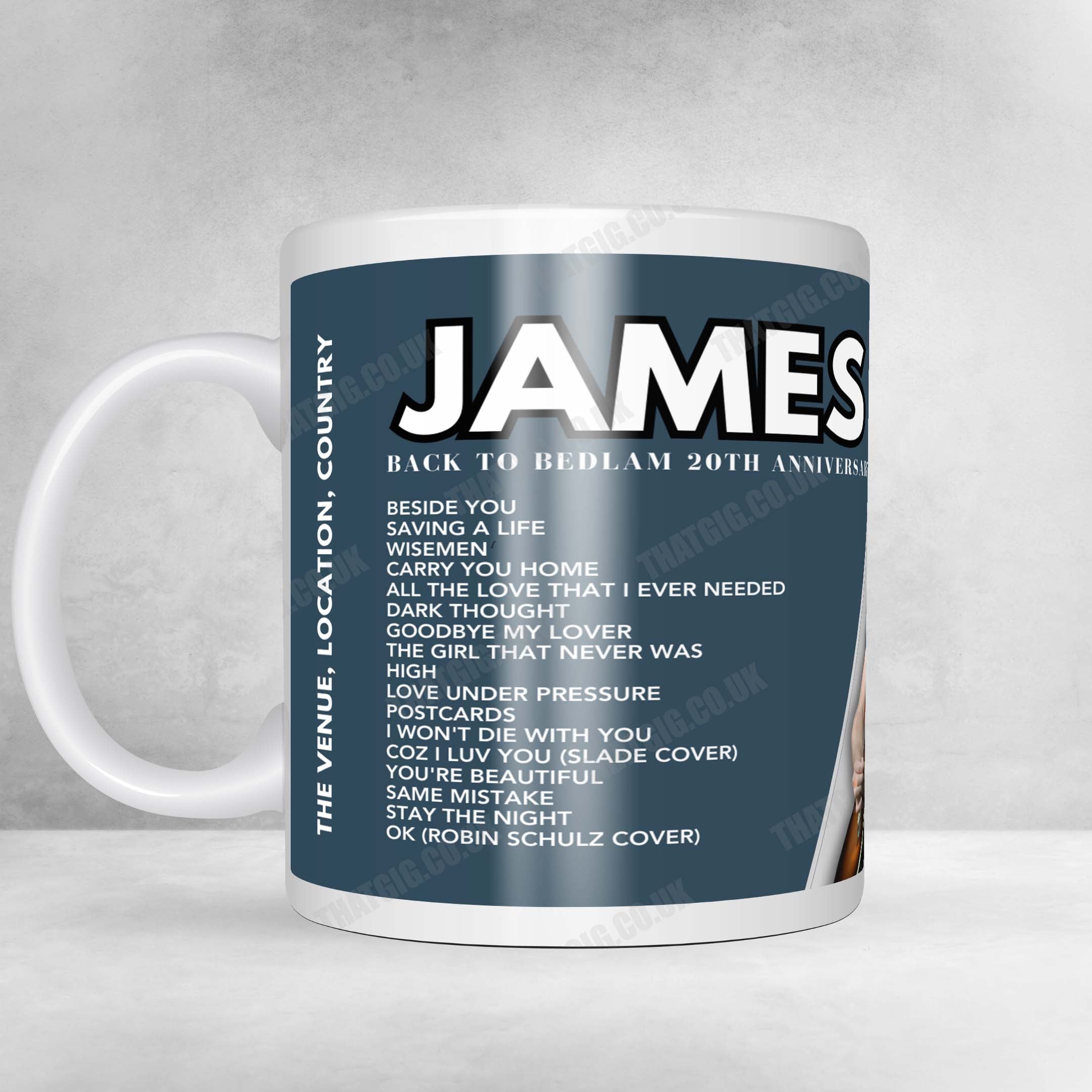 James Blunt Setlist Mug - Olympiahalle, Munich - March 2nd, 2025