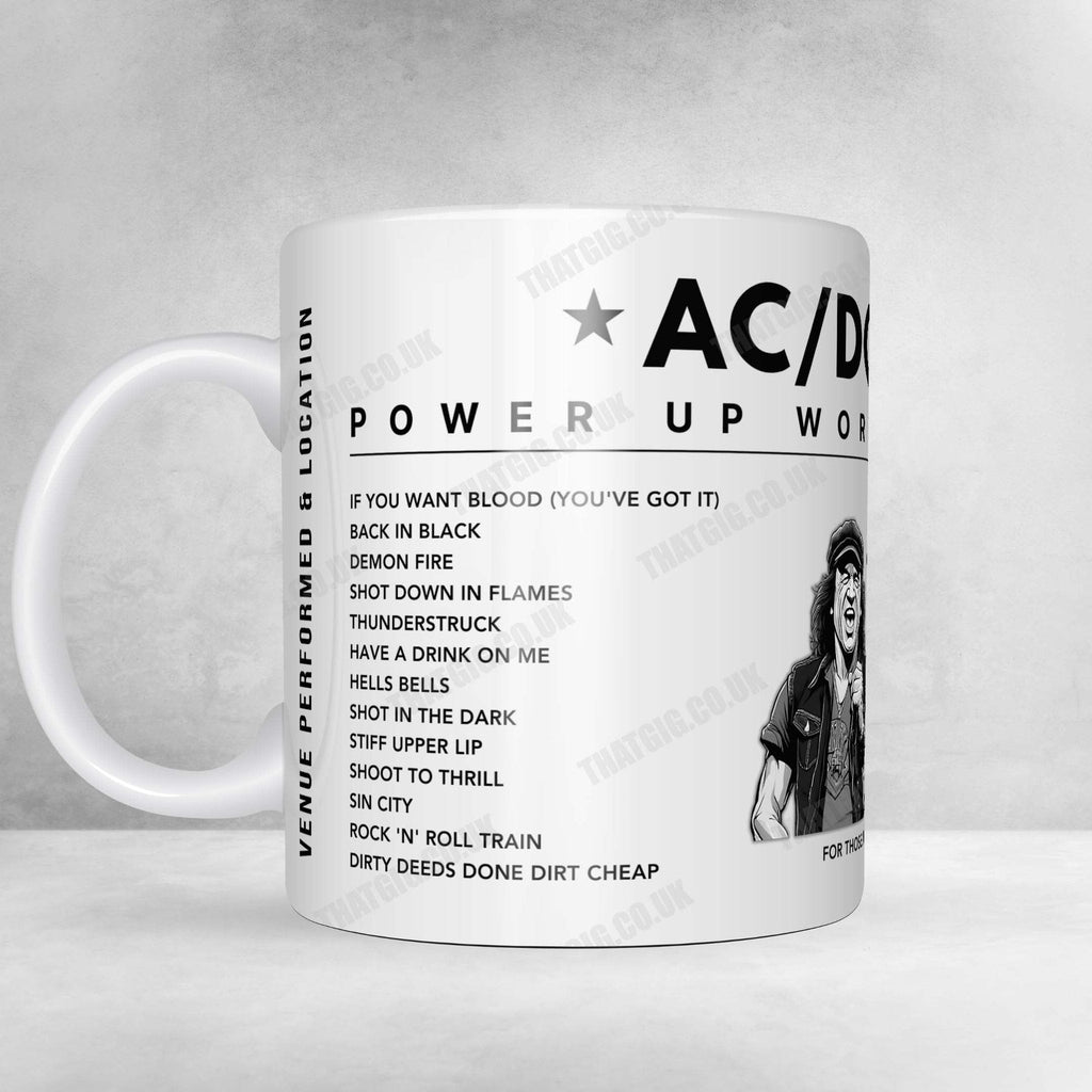 AC/DC Setlist Mug - Wembley Arena, London - December 5th, 2000