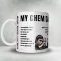 My Chemical Romance Setlist Mug - Heritage Bank Center, Cincinnati - August 24th, 2022