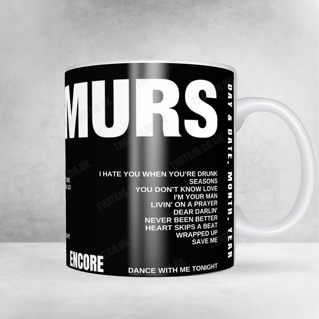 Olly Murs Setlist Mug - Utilita Arena Cardiff, Cardiff - May 12th, 2025