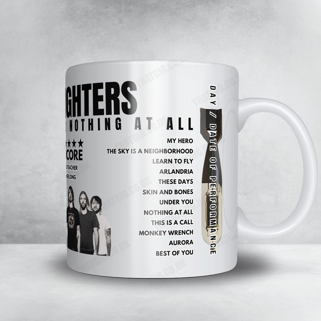 Foo Fighters Setlist Mug - BMO Stadium, Los Angeles - August 11th, 2024