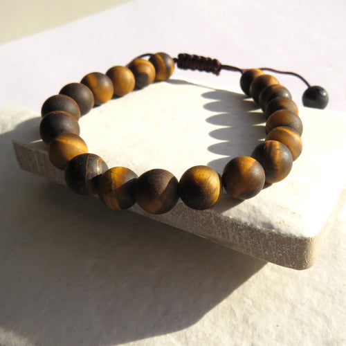 Men's Tigers Eye Adjustable Bracelet | Mens Bracelet | Inspired Creative Gifts