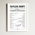 Taylor Swift Setlist Poster - PGE Narodowy, Warsaw - August 3rd, 2024