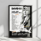 David Gilmour Setlist Poster - Hollywood Bowl, Los Angeles - October 29th, 2024