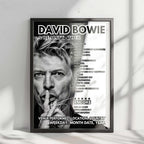 David Bowie Setlist Poster - Roy Wilkins Auditorium, St. Paul - October 18th, 1997
