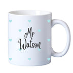Mr & Mrs Mini Hearts Mugs Gift Set I Couples Wedding Gift