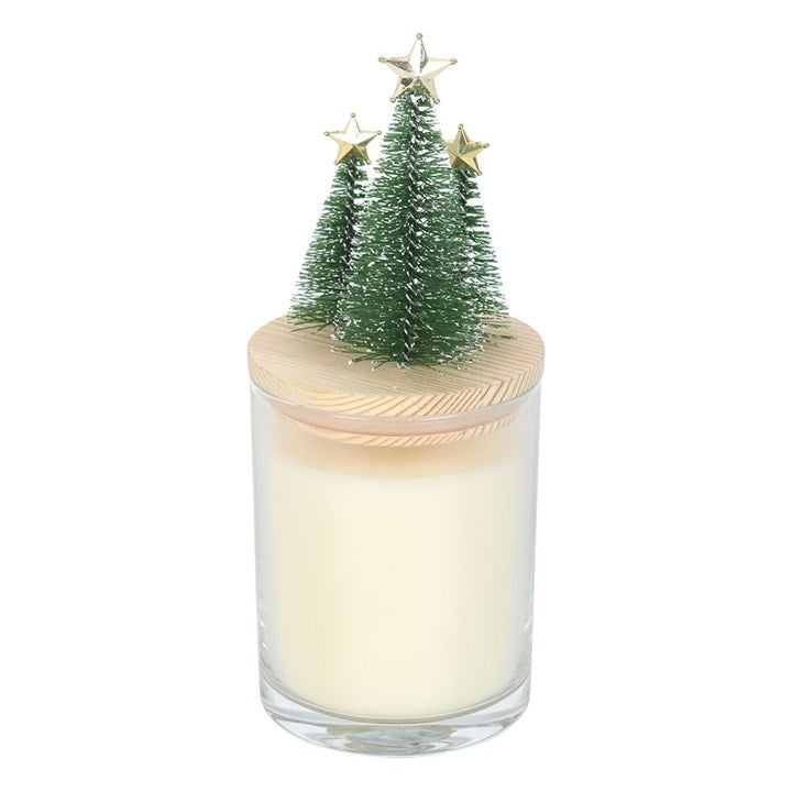 Bah Humbug Orange & Clove Glass Candle with Tree - Candles - Inspired Creative Gifts