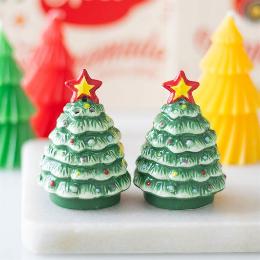 Nostalgic Christmas Trees Salt & Pepper Shakers - Inspired Creative Gifts