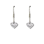 Girls Mini Puff Heart Drop Earrings - Gifts for Kids