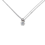 40th Birthday Cubic Zirconia Silver Necklace & Gold Balloons Mini Gift Hamper