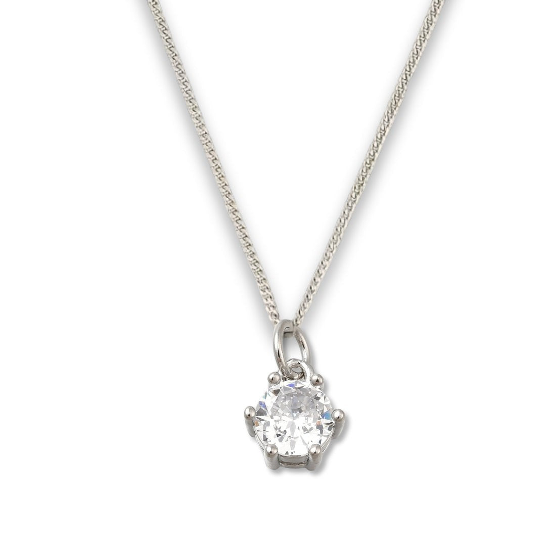 21st Birthday Cubic Zirconia Necklace & Gold Balloons Mini Hamper | Gift for Her