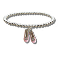 Childs Ballet Shoes Beaded Bracelet