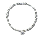 21st Birthday Cubic Zirconia Silver Bracelet & Gold Balloon Hamper
