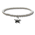 Star Silver Beaded Bracelet | Womans Bracelet | Inspired Creative Gifts