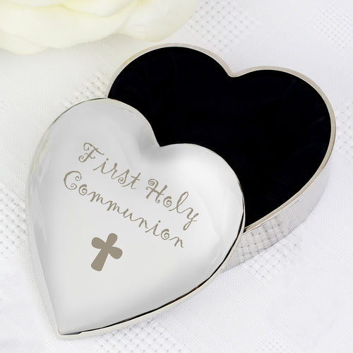 1st Holy Communion Heart Trinket Box | Christening Gift